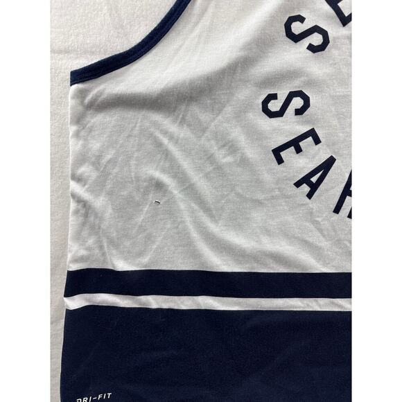 XL blue and white Nike Seattle Seahawks razorback tank top - Picture 5 of 6